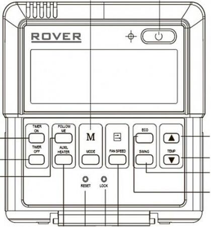 Канальный кондиционер ROVER RU1ND18BE серии FORT