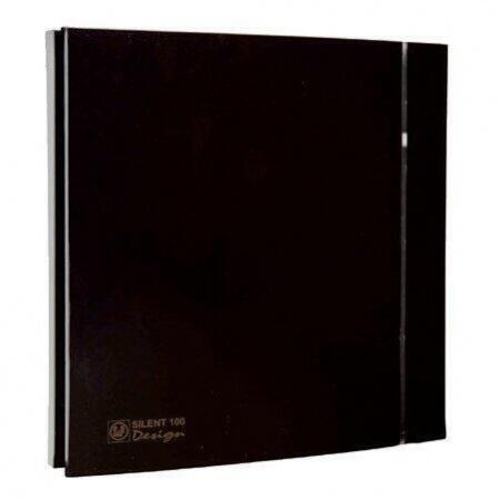 Вытяжка для ванной диаметр 100 мм Soler & Palau SILENT-100 CZ BLACK DESIGN-4C