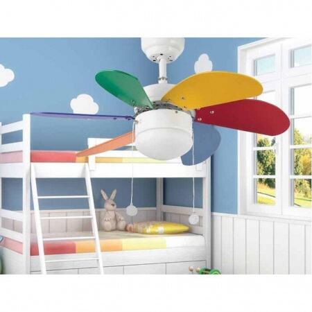 Вентилятор с подсветкой Faro PALAO MULTI COLOR