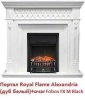 Электрокамин (очаг) со звуком для дачи Royal Flame Fobos FX M Brass/Black