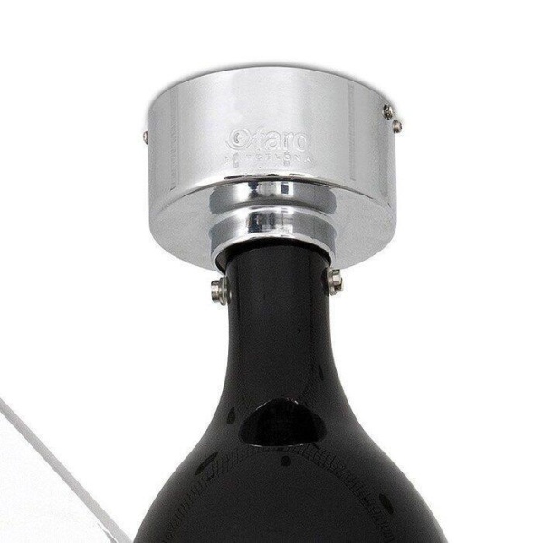 Вентилятор без подсветки Faro Mini Eterfan Shiny Black