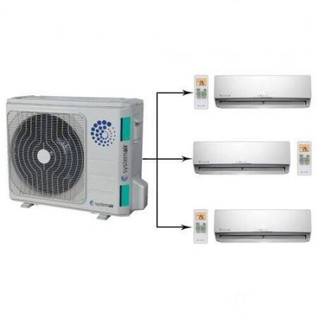 Внешний блок мульти сплит-системы на 3 комнаты Systemair SYSPLIT MULTI3 27 EVO HP Q/SYSPLIT WALL SMA
