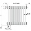 Стальной трубчатый радиатор 2-колончатый Arbonia 2075/09 N69 твв RAL 9016