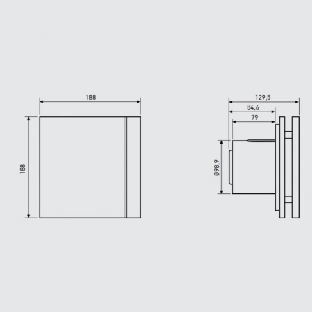Вытяжка для ванной диаметр 100 мм Soler & Palau SILENT-100 CRZ MARBLE WHITE DESIGN-4C (230V 50)