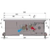 Внутрипольный конвектор длиной 30 см - 1 м Minib COIL-KO2 1000