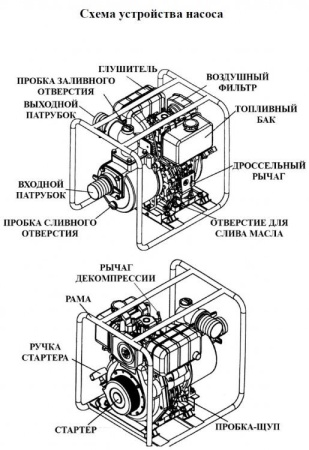 Мотопомпа бензиновая KDP40
