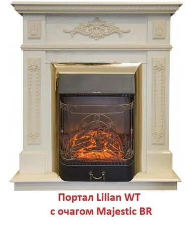 Деревянный портал Real-Flame Lilian STD/EUG WT