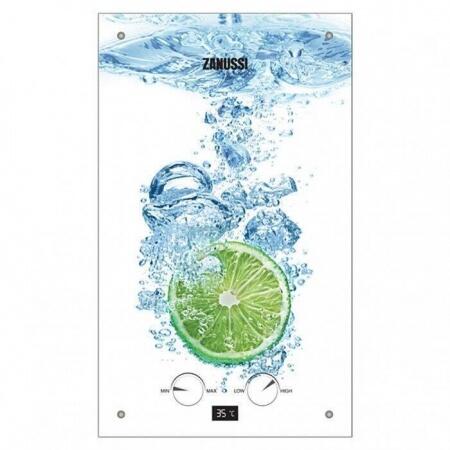 Газовый проточный водонагреватель Zanussi GWH 10 Fonte Glass Lime
