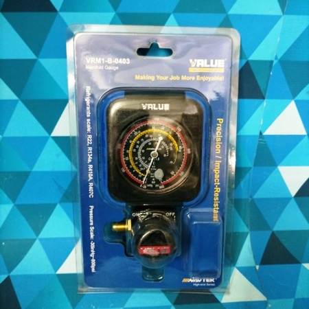 Коллектор одновентильный VALUE VRM1-B-0403 (для R22, R134a, R410a, R407C, высокое давление)