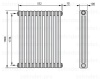 Стальной трубчатый радиатор 3-колончатый Zehnder 3057/30 TL
