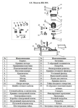 Насос канализационный Vodotok НК-800