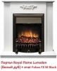 Электрокамин (очаг) со звуком для дачи Royal Flame Fobos FX M Brass/Black