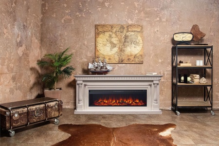 Портал Royal Flame Dallas 60 - Слоновая кость с патиной