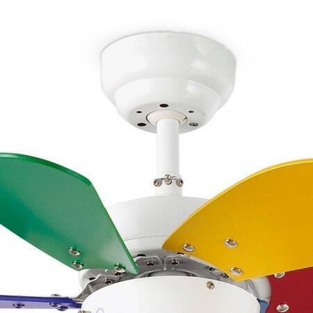 Вентилятор с подсветкой Faro PALAO MULTI COLOR