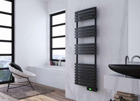 Электрический полотенцесушитель лесенка ROINTE D SERIES ГРАФИТ 600