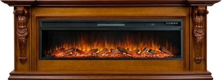 Каминокомплект Sparta 60 - Орех с очагом Vision 60 LOG LED