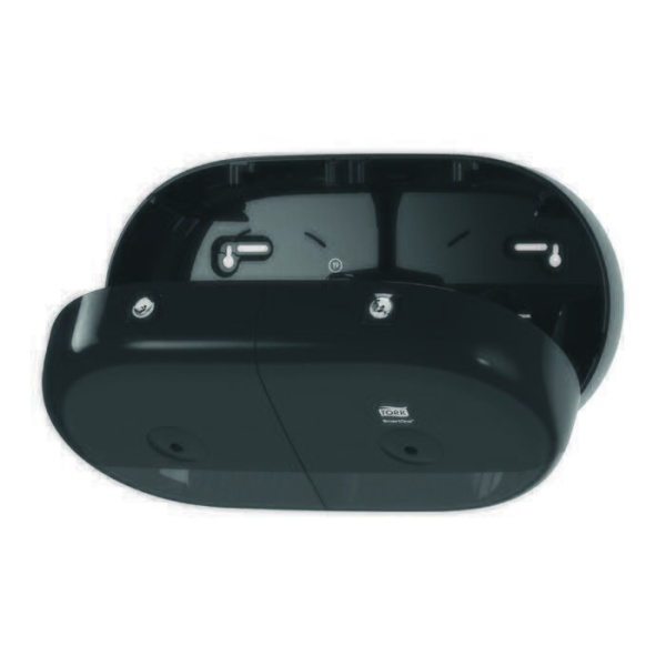 Диспенсер для туалетной бумаги Tork SmartOne двойной в мини-рулонах Т9 черный