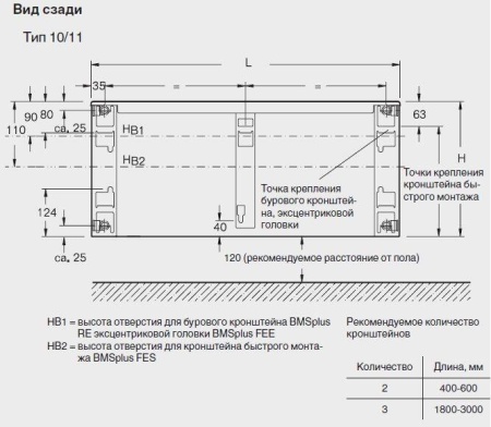Стальной панельный радиатор Тип 10 Buderus Радиатор K-Profil 10/300/1400 (48) (C)