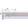 Внутрипольный конвектор длиной 30 см - 1 м Minib COIL-PMW90 900