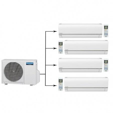 Мульти сплит система на 4 комнаты Panasonic U-4E23JBE/CS-E9RKDW*4шт