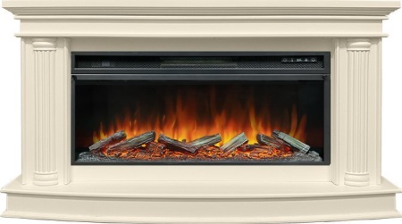Каминокомплект Rome  - Слоновая кость с очагом Vision 42 LOG LED