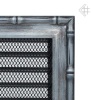 Вентиляционная решетка для камина Kratki 17х17 Диана хром с жалюзи 17DSX