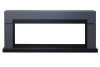 Каминокомплект Lindos Graphite Grey (линейный) с очагом Vision 60 LED