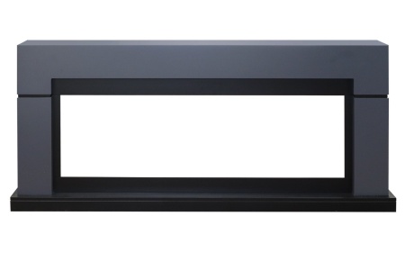 Каминокомплект Lindos Graphite Grey (линейный) с очагом Vision 60 LED