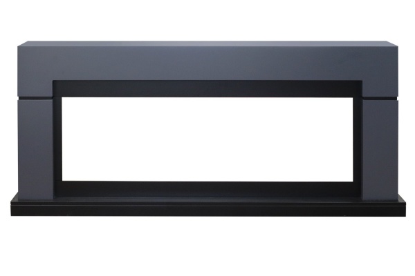 Каминокомплект Lindos Graphite Grey (линейный) с очагом Vision 60 LED