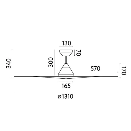 Потолочный вентилятор Faro Samos DC Smart 33729WP