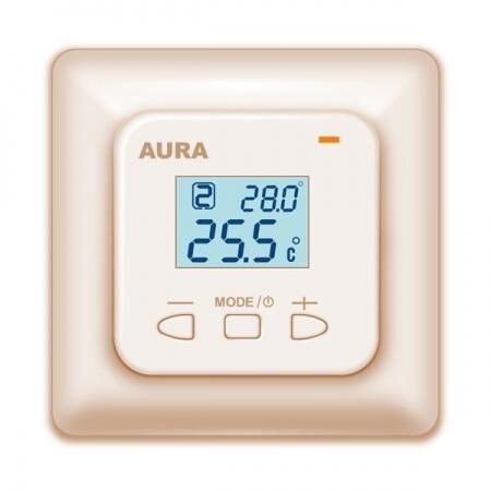 Терморегулятор для теплого пола Aura LTC 440 кремовый