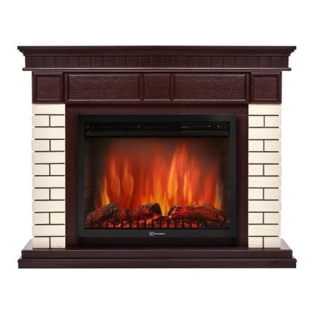 Портал из камня Electrolux Bricks 25 кирпич Бежевый/шпон Тёмный дуб