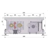 Внутрипольный конвектор длиной 30 см - 1 м Minib COIL-KT 1000