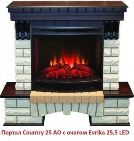 Очаг электрокамина Real-Flame Evrika 25,5 LED