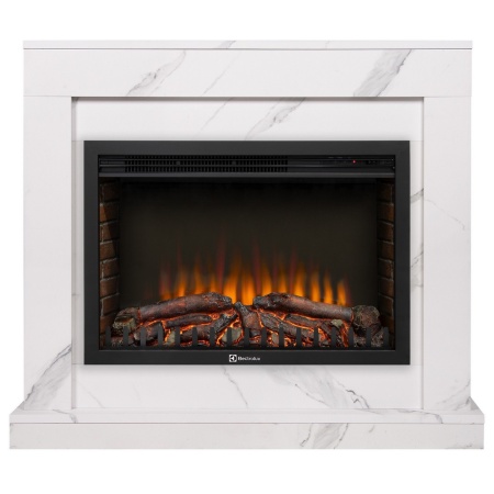 Портал Firelight Simple 25 белый мрамор