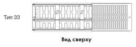 Стальной панельный радиатор Тип 33 Buderus Радиатор VK-Profil 33/600/400, re (24) (C)