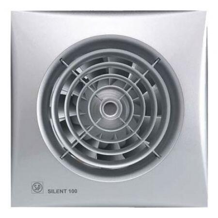 Вытяжка для ванной диаметр 100 мм Soler & Palau SILENT-100 CHZ SILVER