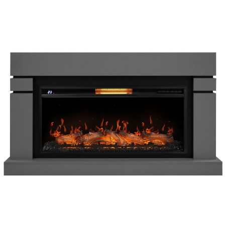 Каминокомплект: Очаг Electrolux EFP/P-4220LS, портал Lindos 42/40/36, светло-серый, р/в