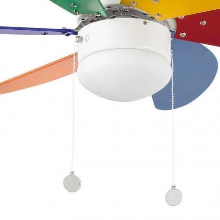 Вентилятор с подсветкой Faro PALAO MULTI COLOR