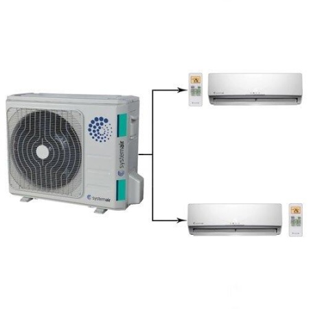 Внешний блок мульти сплит-системы на 2 комнаты Systemair SYSPLIT MULTI2 18 EVO HP Q/SYSPLIT WALL SMA