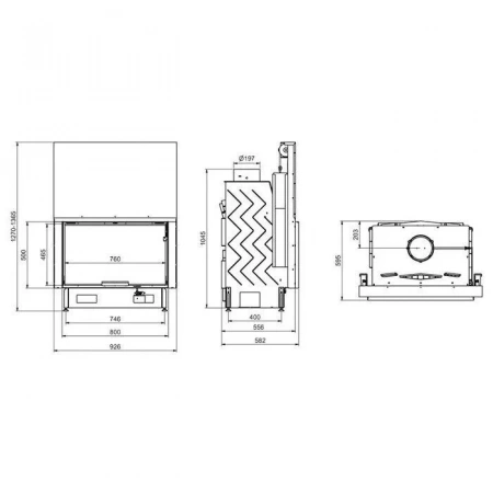 Дровяная топка  Technical PanTech 110 EVO