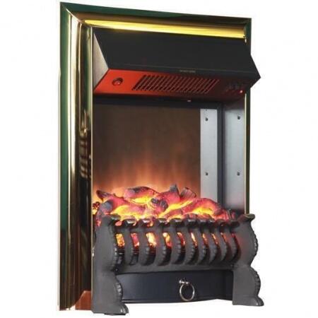 Очаг электрокамина InterFlame Fobos GLS Black/Brass
