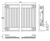 Стальной панельный радиатор Тип 10 Kermi FKO 10 500x600