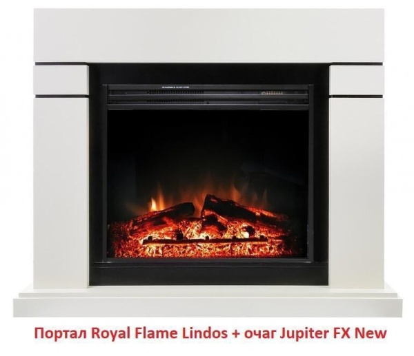 Деревянный портал Royal Flame Lindos под очаг Jupiter FX New