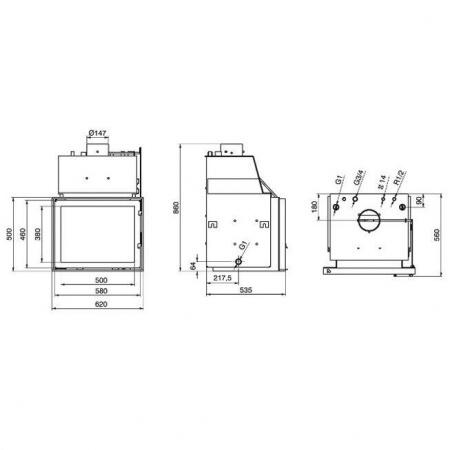 Дровяная топка  Technical PanAqua 20 kW