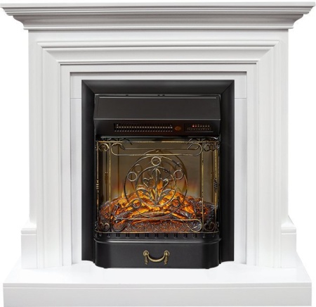 Каминокомплект Bradford - Белый с очагом Majestic FX M Black RC