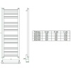 Водяной полотенцесушитель лесенка Grota Grande 550x1200