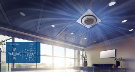 Высокопроизводительный кондиционер кассетного типа Samsung AC120MN4PKH/EU/AC120MXADNH/EU