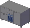 Стол морозильный HappyChef TF G 2-FBR-1 без столешницы