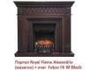 Электрокамин (очаг) со звуком для дачи Royal Flame Fobos FX M Brass/Black